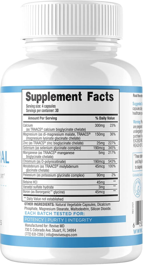 Revive MD Multi Vitamin - Supports Energy and Cellular Energy Production for Men and Women (60 Capsules)
