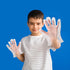 Kids Disposable Gloves - 100pcs Small PE Clear Plastic Gloves for Cleaning, Cooking, Garden Craft (Ages 3-12)