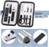 Professional Nail Clippers Set, Stainless Steel Travel Manicure Pedicure Kit with Case for Men Women