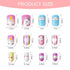 JANYUN 48 Pcs Stick on Nails for Kids - Fake Nails for Girls, Lovely Children Gift Nail Art Decoration