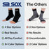 SB SOX Ankle Compression Sleeve, Plantar Fasciitis Compression Socks for Heel Pain Relief (Solid Black)