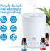 Set Set 6 Set 6 GuruNanda Essential Oils for Diffusers - of Single Essential Oils and of Essential Oil Blends