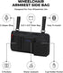 ZHCHG Wheelchair Side Bag with Cup Holder, Wheelchair Armrest Pouch Accessories for Walker, Rollator, Electric Scooter