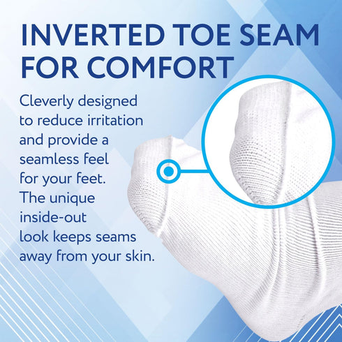 IMPRESA 2-Pair Extra Wide Unisex White Socks for Lymphedema & Bariatric Use, Oversized Calf Socks for Men & Women
