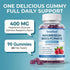 SUUDUUL Gummies, 400mg 90 Gummies Magnesium Bisglycinate High Absorption Magnesium Supplement, Raspberry Flavor
