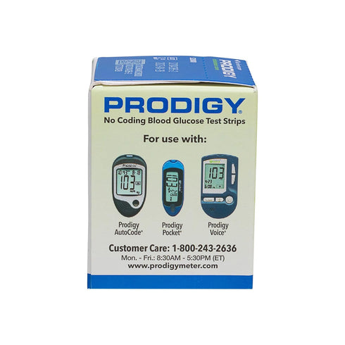 Prodigy 52800 No Coding Blood Glucose Test Strips
