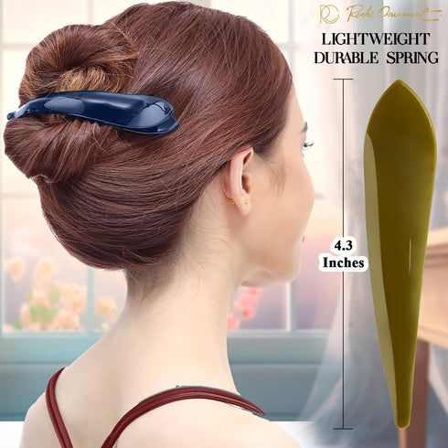 RC ROCHE ORNAMENT 6 Pcs Women's Hair Clip, Professional Styling Sectioning, Durable Alligator Duck Bill Jaw Grip