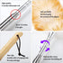 Natural Feathers Duster, Lambswool Duster with Solid Wooden Long Handle, Stainless Steel Extension Pole for Cleaning