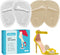 Ball of Foot Cushions, Metatarsal Pads for Women (2 Pairs), Gel Heel Cushions for Foot Pain Relief and Comfort (Beige &