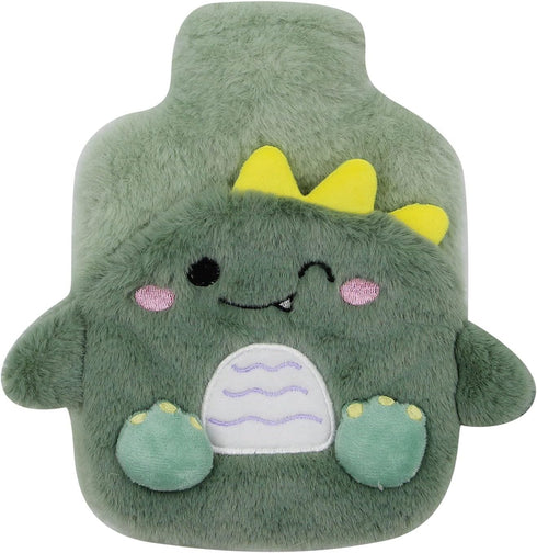 MOSSTYUS 400 ML MOSSTYYUS Hot Water Bottle Rubber Hand Warmer Bed Bottle with Plush Cover Leakproof PVC Hot Water Bag