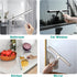 Shower Squeegee for Glass Doors, 10-Inch Sliver Squeegee for Shower Doors, Mirrors, Windows with Hooks