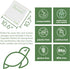 100% Compostable Food Storage Bags, 50 Pack, Gallon, Eco-Friendly Freezer Bags, Resealable, Heavy-Duty, Off-White
