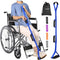 HOOMTREE 39 Inch Long Leg Lifter Strap with Padded Handgrips and Foot Loop,Rigid