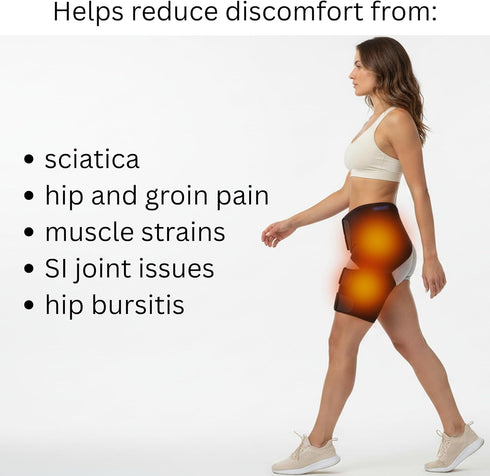 Hip Brace for Women, Men - Sciatica Brace - Groin Pull Compression Wrap - Sciatica Pain Relief Devices, Hip Brace