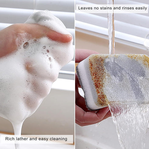 Individually Wrapped 20 Pack Kitchen Dishwashing Sponge Bulk, Non Scratch Scouring Pad