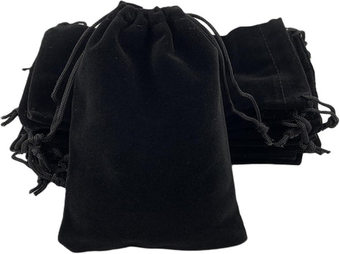 AEAOA Gift Bags, Pack of 25 Pieces 4.8" X 3.6" Velvet Drawstring Jewelry Pouches for Candy, Pins, Jewelry, Birthday