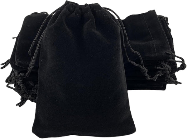 AEAOA Gift Bags, Pack of 25 Pieces 4.8" X 3.6" Velvet Drawstring Jewelry Pouches for Candy, Pins, Jewelry, Birthday