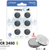 MaxyCell 2450 CR2450 3V DL2450 (6 Pack) Lithium Coin Cell Battery High-Capacity Long-Lasting Reliable Power