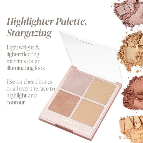 Lightweight Shimmer Highlighter Palette, Stargazing
