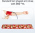 Extra Large Blood Pressure Cuff Replacement for Big Arm, 15.7''-26'' (40-66CM), 6 Connectors, Red Classical Flower