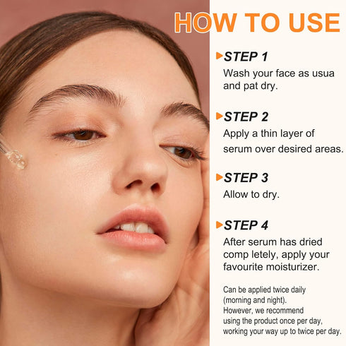 Premium 20% Vitamin C Serum for Face, with Hyaluronic Acid & Retinol for Anti Aging and Hydration