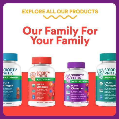 Immunity Gummies: B6, B12, Immune 60 Count (30 SmartyPants Kids Multivitamin & Vitamins C, D, A, and Zinc for Support