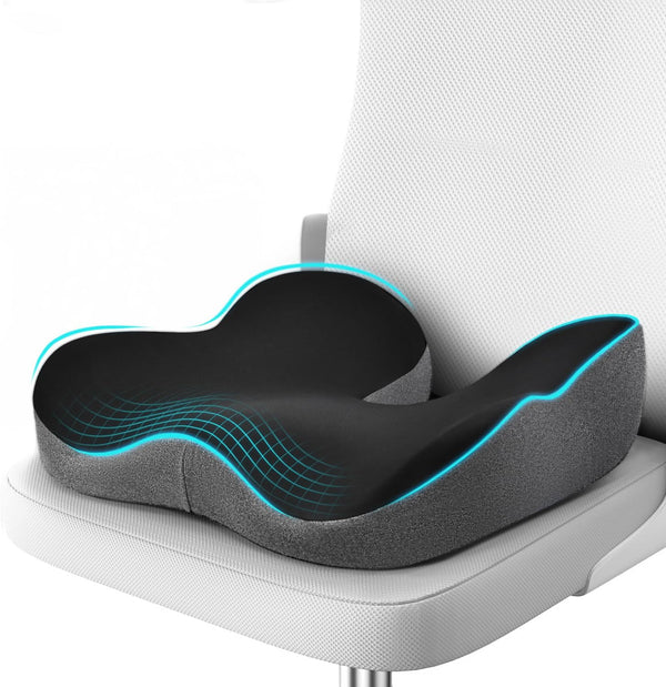 anzhixiu Wheelchair Seat Cushion, Deep U Relieve Sciatica, Back, Coccyx, Hemorrhoids Pain-