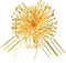 Macuezu 6 PCS Gold Pull Bows, 6 Inches Gold Bow for Gift Wrapping,