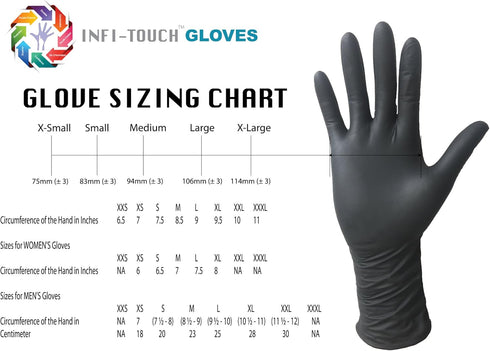 Disposable Latex Gloves, Powder Free, 12" Length, Medium Duty, Size Large, 50 Gloves