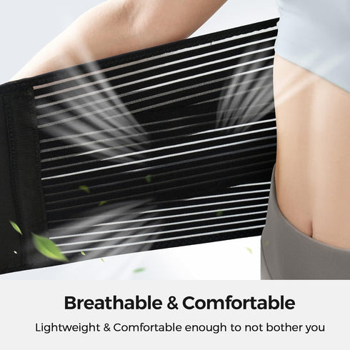 FREETOO Back Braces for Lower Back Pain Relief with 6 Stays, Breathable Support Belt for Men/Women (M)