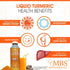 1100mg Liquid Turmeric Curcumin with Black Pepper Bioperine, 20oz Bottle, Superior Absorption for Joint Support, 45