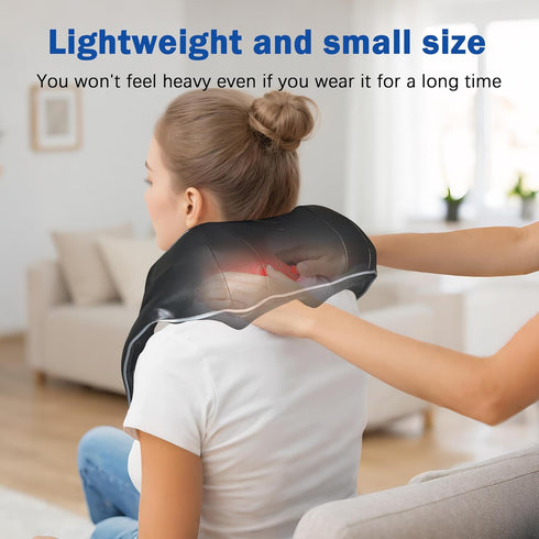 Joyset 4D Neck Massager for Pain Relief Deep Tissue with Heat,Shiatsu Neck and Back Massager Deep Kneading Massage