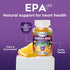 Omega 3 Fish Oil Gummies, 60 Gummies | Triple Strength with High Absorption EPA & DHA Fatty Acids