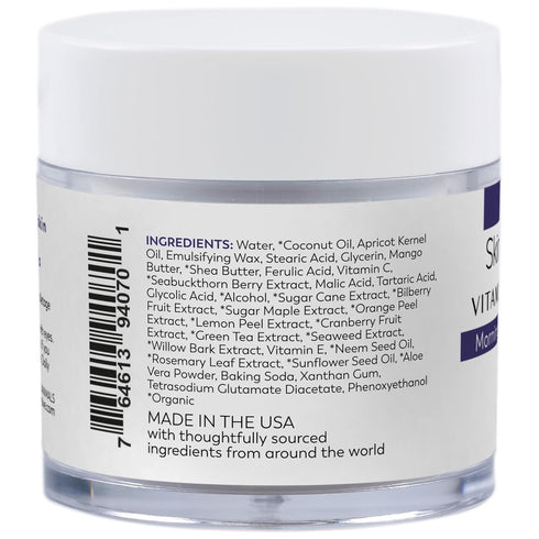 SKINTENSIVE Vitamin C + Alpha Hydroxy Acid Face Cream with Sea Buckthorn Extract, 1.6 oz Morning Ritual