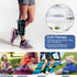 REVIX Shin Splint Ice Pack, Reusable Leg Ice Pack Wrap for Cold Therapy, Compression Sleeve for Leg Pain Relief Support