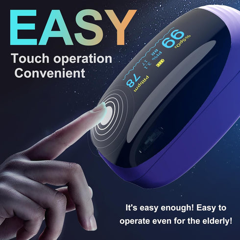 SpO2 SpO2 Rechargeable pulse oximeter with respiration, with Pulse Rate and PI RR Precision Fast Oximeter Reading