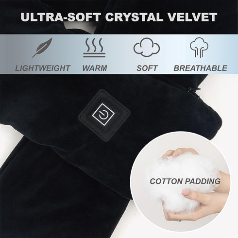 QOTOLY 3 5000mAh Cordless Heated Scarf, Neck Heating Pad for Pain Relief, Rechargeable Neck Warmer with Heat Levels