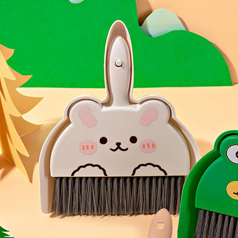 Set Dust pan Broom Brush Dustpan, Dustpan and Brush Mini dust Pans with for Table Key Board Cat Dog and Other Pets Dust