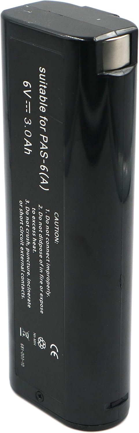 3000mAh PAS 6V Ni-MH Battery for Replacing Paslode 6V Battery 404717 B20544E BCPAS-404717
