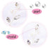 Syhood 6 Pieces Pearl Crystal Bridal Hair Pins, Rhinestone Flower Wedding Hair Accessories for Women