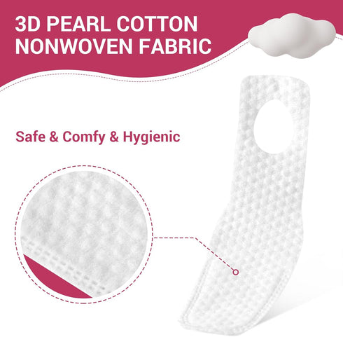 60 Count Disposable Finger Covers for Baby Oral Cleaning, 0-36 Months Infant Tongue Cleaner