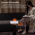 PinzqTrading Nordic Flame Essential Oil Diffuser, Aromatherapy Humidifier with Realistic Fire Light Effect, Large