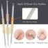 Pimple Popper Tool Kit (6 Pcs) - Blackhead Remover Comedone Extractor Tool Kit with Metal Case for Facial Care