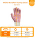 MIG4U Reusable Lint-Free Pink Microfiber Dusting Gloves, 2 Pairs S/M for House Cleaning, Blinds, Windows