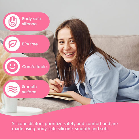 Lyniya 4-Pack Set Silicone Pelvic Floor Muscle Dilator Trainer