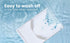 Skywin No-Spill Liquid Laundry Detergent Holder Organizer with Drip Tray for Laundry Room, 2 Pack, White