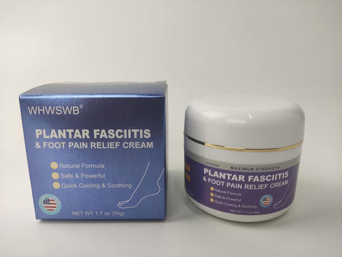 Plantar Fasciitis Relief Cream, Heel Pain Relief, Natural Herbal Formula for Heel Spurs - 1.7 OZ