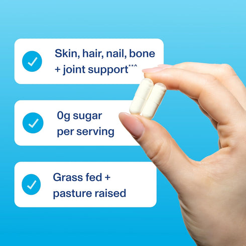 Vital Proteins Collagen Pills Supplement (Type I, III), 360 Capsules, 3300mg Serving for Healthy Hair Support