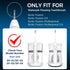 3 Pack Toothbrush Replacement Heads Compatible with WaterPik Sonic Fusion 2.0, FitMount Flossing Brush Head