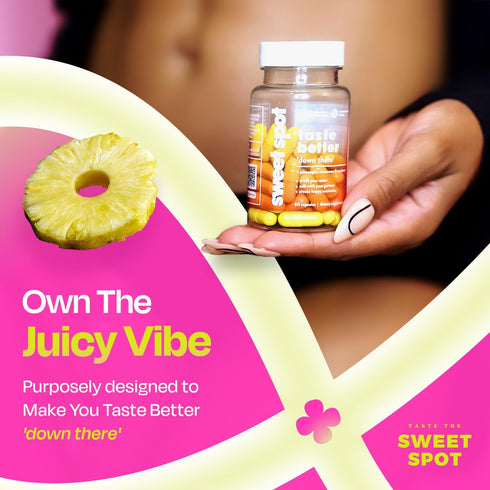 TASTE THE SWEET SPOT 2-Pack 60 Probiotics for Women & Men with Pineapple, pH Support, Capsules Each